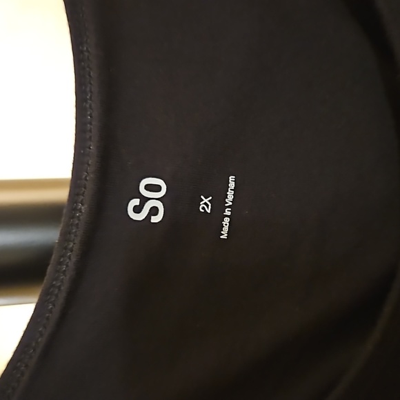 SO black tiered sun dress Size 2X - Picture 6 of 8